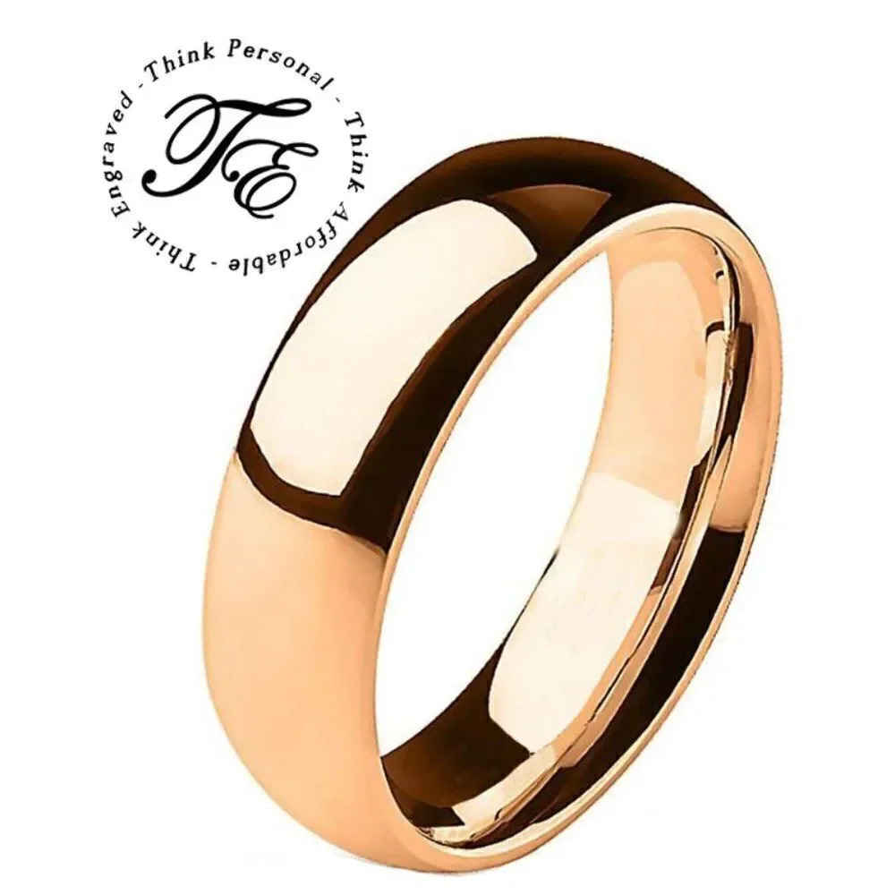 Women's Rose Gold Promise Ring - Girl's Rose Gold Wedding Ring